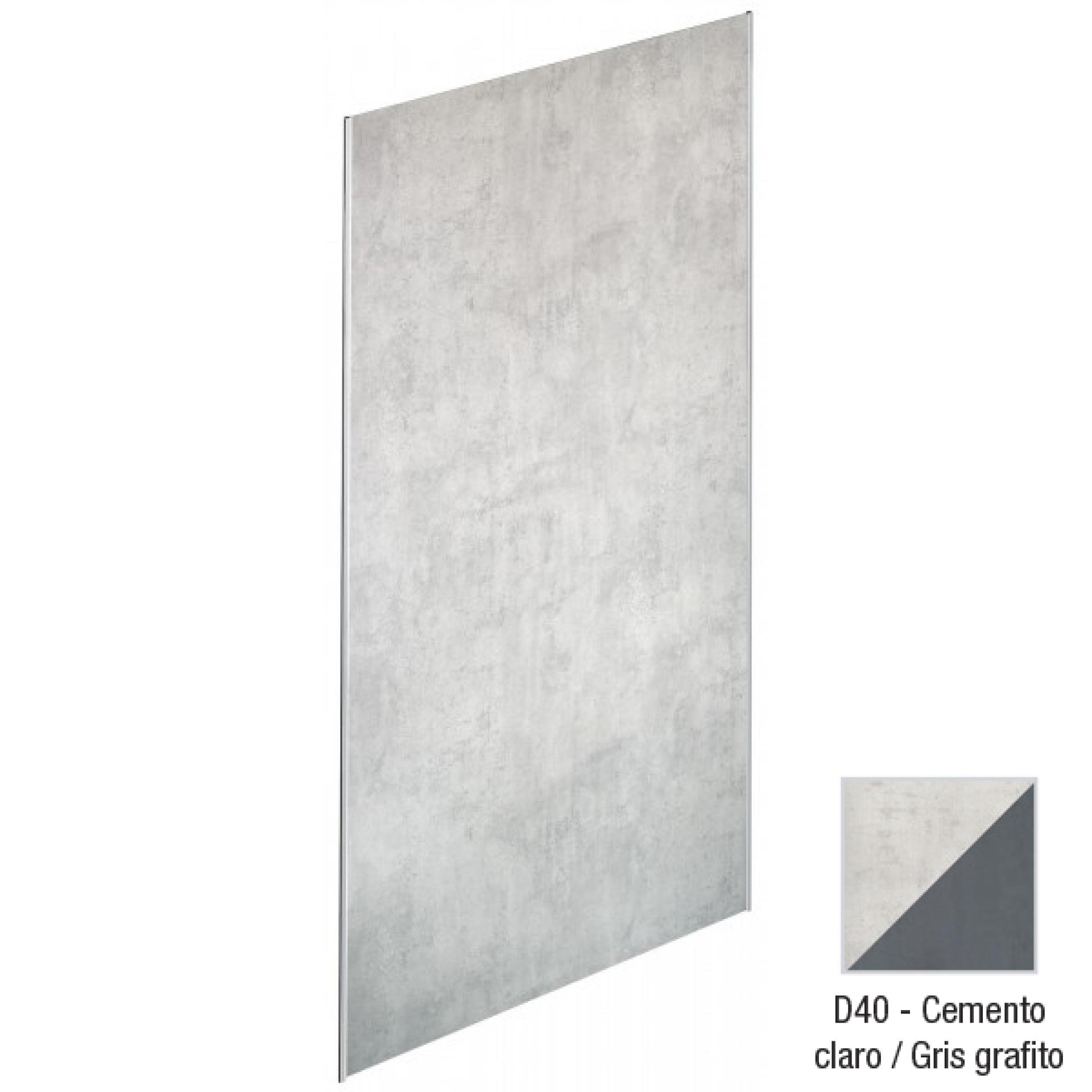 Декоративная панель для душевого пространства Jacob Delafon Panolux E63030-D40, цемент/серый графит