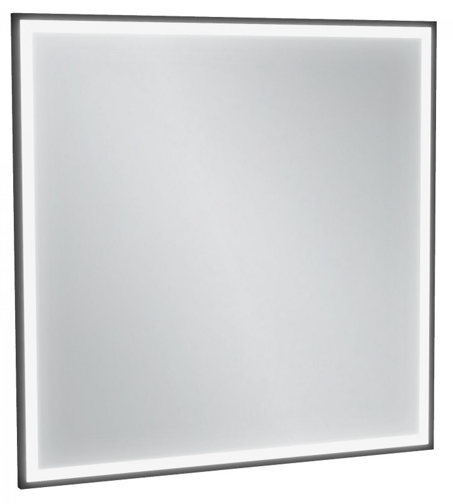 Зеркало с подсветкой 80 см Jacob Delafon Allure EB1435-S14, лакированная рама черный сатин