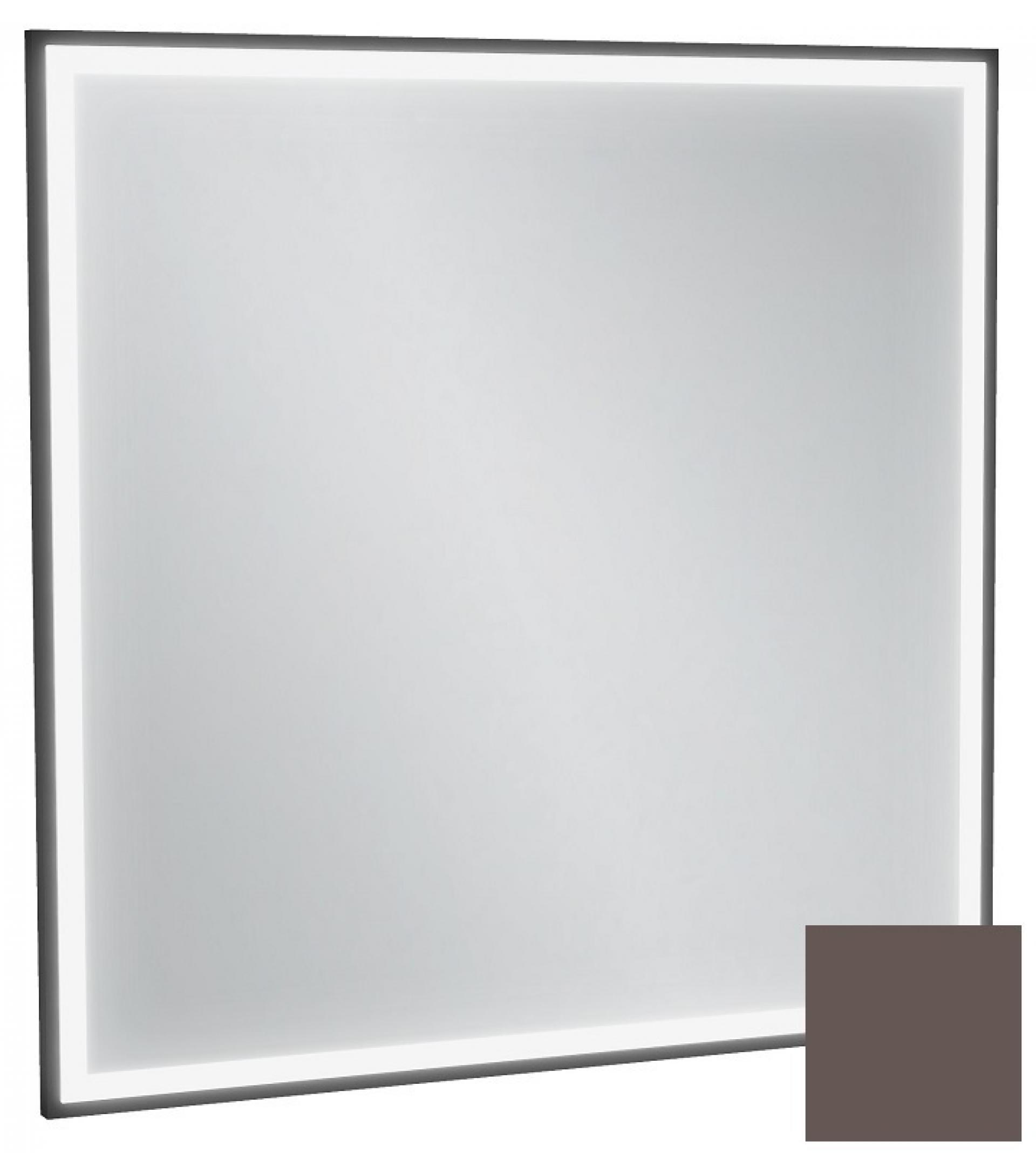 Зеркало с подсветкой 80 см Jacob Delafon Allure EB1435-S32, лакированная рама светло-коричневый сатин