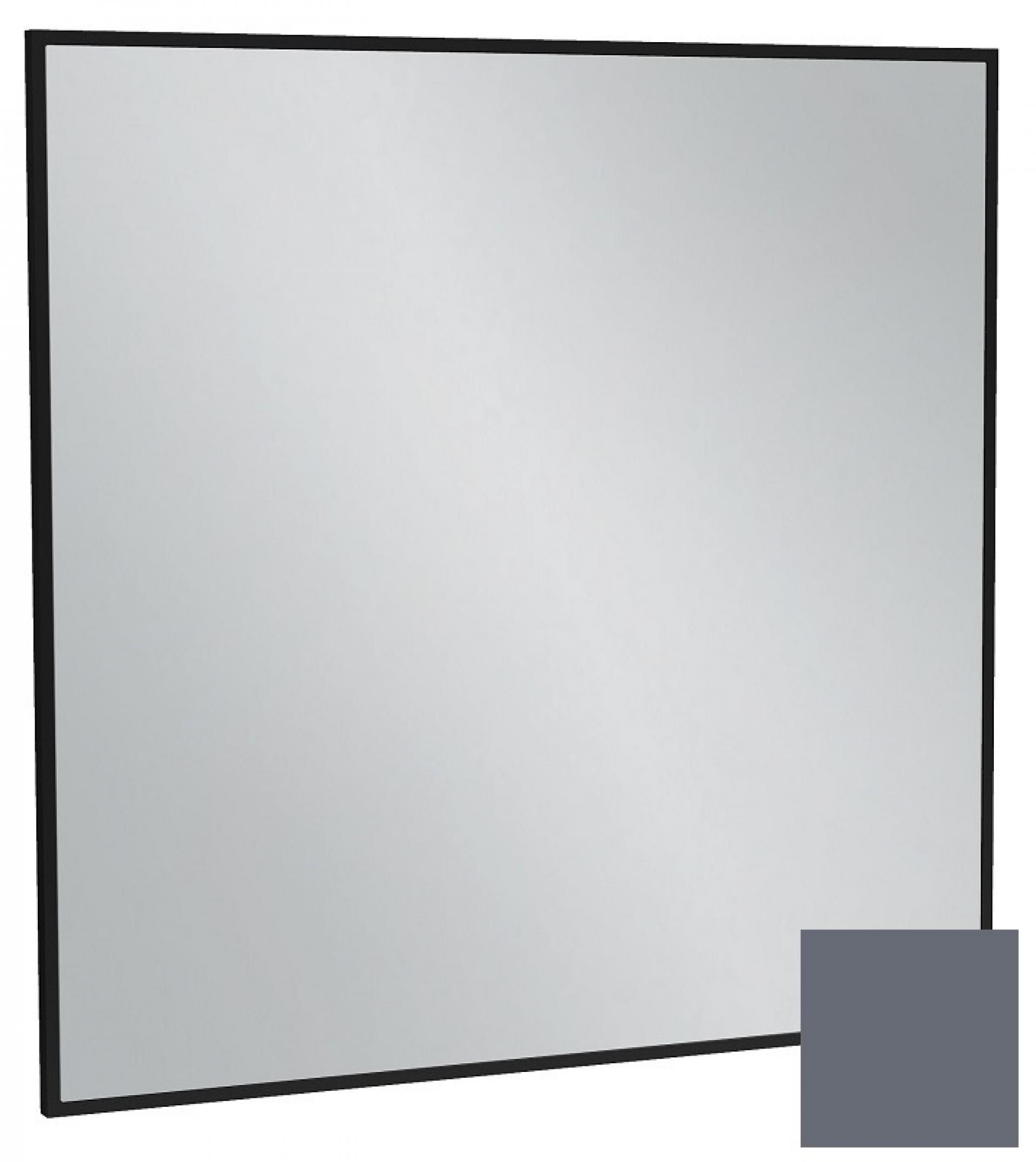 Зеркало 80 см Jacob Delafon Silhouette EB1425-S40, лакированная рама насыщенный серый сатин
