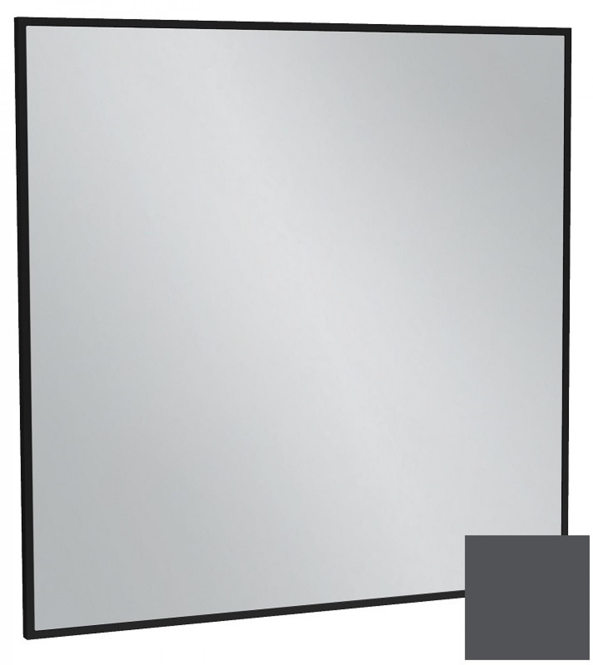 Зеркало 80 см Jacob Delafon Silhouette EB1425-S17, лакированная рама серый антрацит сатин