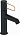Смеситель для раковины Jacob Delafon Odeon Rive Gauche E21029-GLD-BL, корпус черный, ручка золото