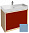 Тумба под раковину 90 см Jacob Delafon Rythmik Pure EB1771-M43 матовый аквамарин