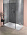 Душевая перегородка 140х200 см Jacob Delafon Contra E22W140-BLV, стекло тонированное/черный