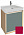 Тумба под раковину 65 см Jacob Delafon Rythmik Pure EB1770-M75 красный