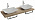 Столешница для раковины 145 см Jacob Delafon Parallel EB54-1450-E10, квебекский дуб