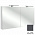 Зеркало-шкаф с подсветкой 120 см Jacob Delafon EB1368-442, серый антрацит лак